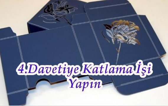 evde davetiye katlama
