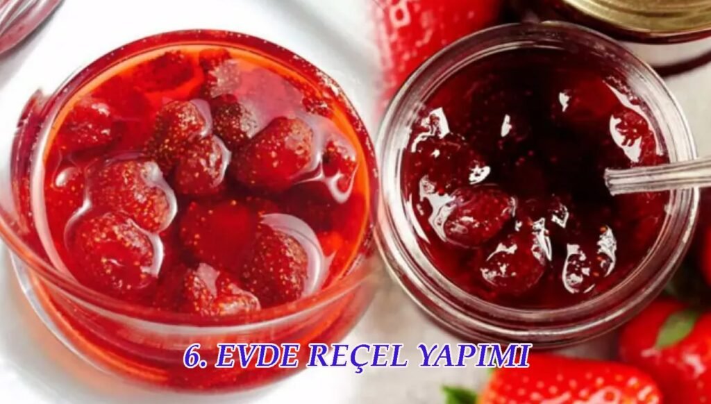 evde reçel yapımı