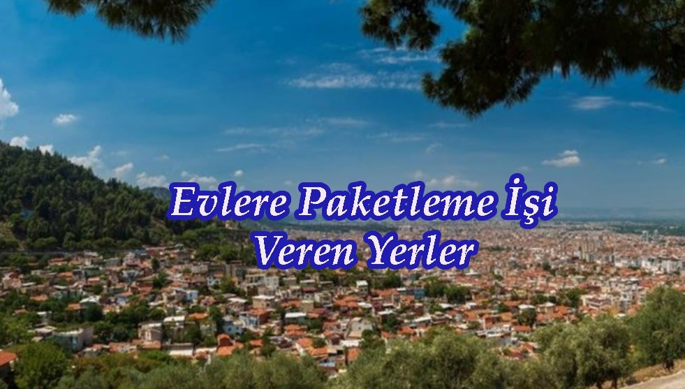 manisa evlere paketleme işi veren firmalar